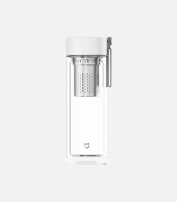 فلاسک شیشه‌ای قابل حمل شیائومی مدل Mijia Double-walled Glass Cup MJBLB01PL